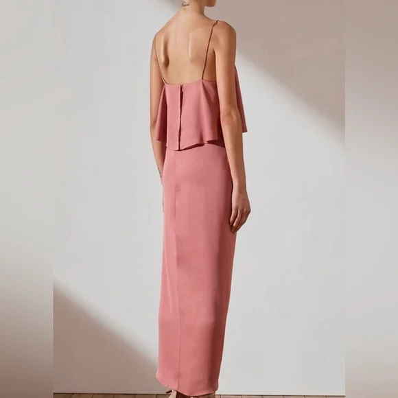 NWT Shona Joy luxe cocktail frill dress sz- 8 - Picture 3 of 4